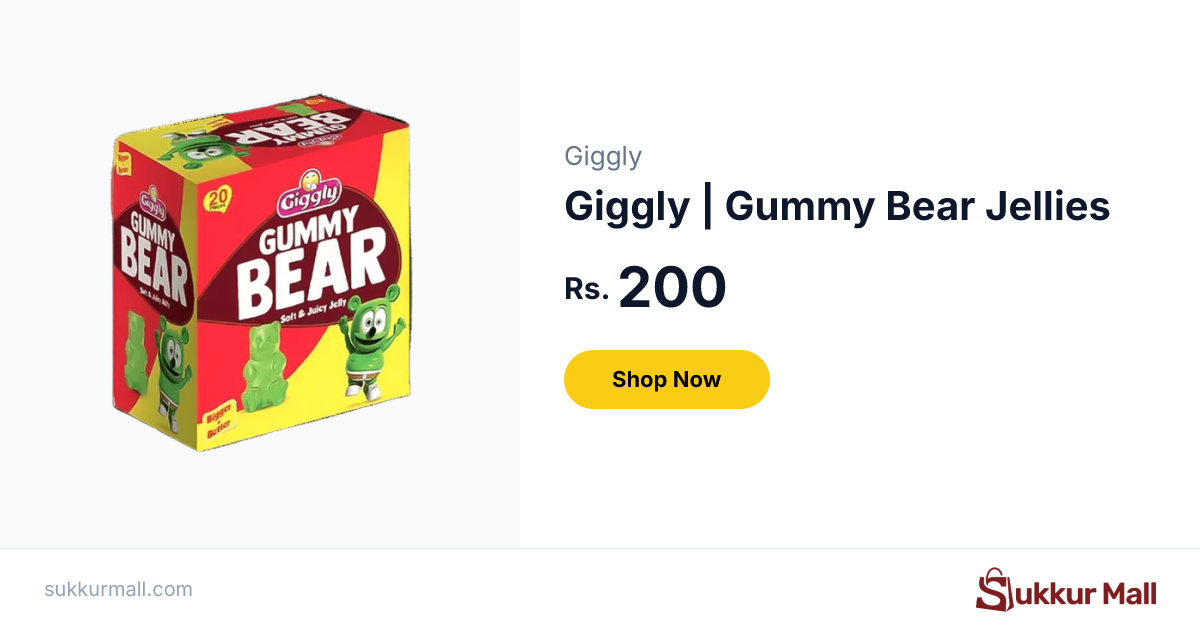 Giggly | Gummy Bear Jellies - Sukkur Mall - Your Neighborhood